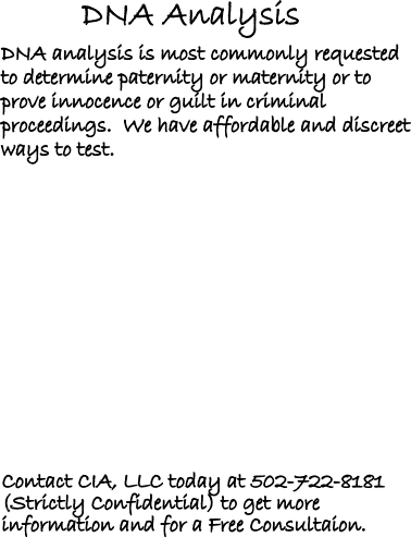 DNA Analysis